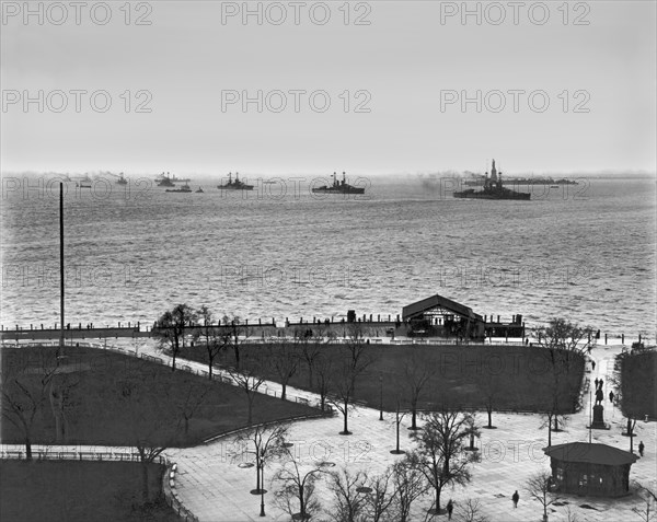 The Navy Fleet In New York Bay