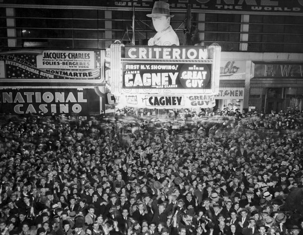 Times Square Election Crowds