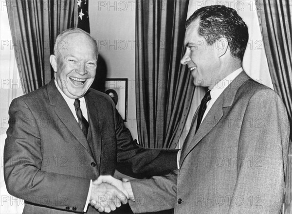 President Eisenhower And Nixon