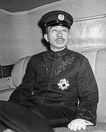 Emperor Hirohito In Limo