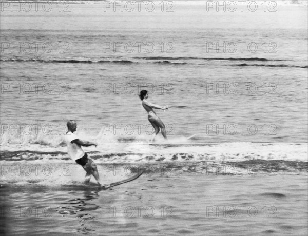 Jackie & John Glenn Water Ski