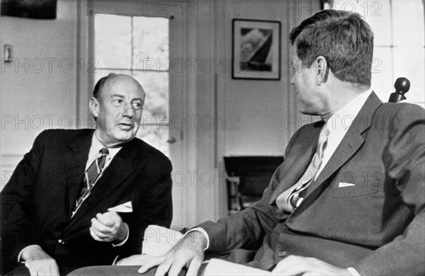 Kennedy And Adlai Stevenson