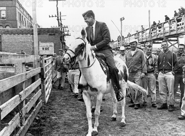 Kennedy Rides A Mule