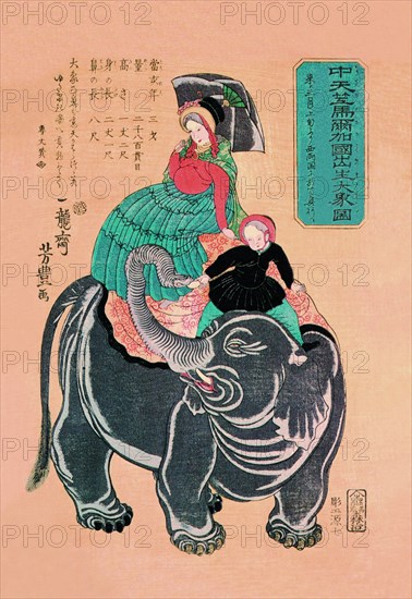 Namibian Ukiyo-e Elephant