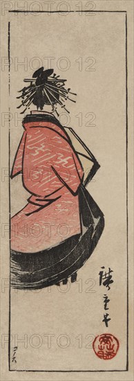 Oiran - high class courtesan (Ushiro muki oiran zu) 1868