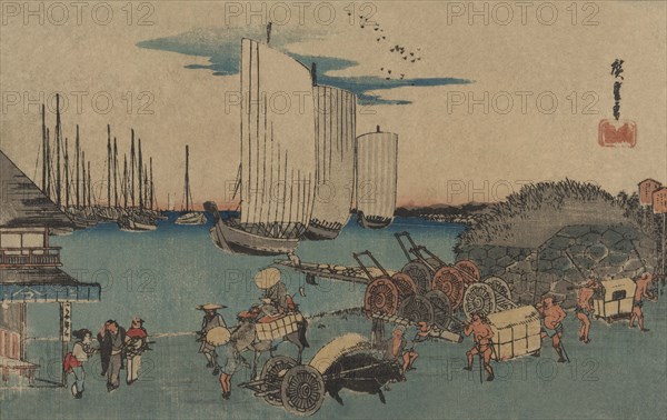 Okido at Takanawa (Takanawa okido no zu) 1832