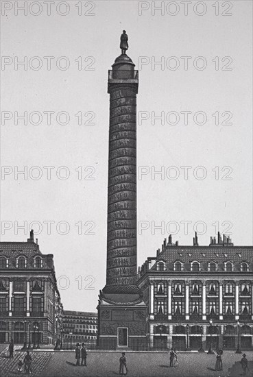 Paris, colonne et place vendome