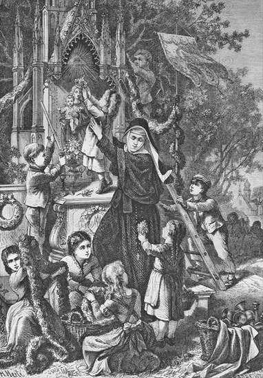 decoration of the marian oldar