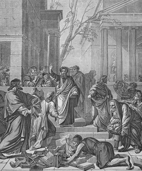 Paulus preaching in ephesus