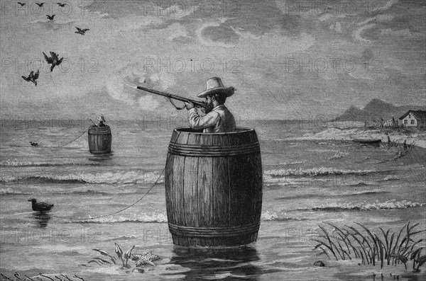 Duck shooting