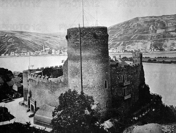 Castle hoheneck in the rhine valley