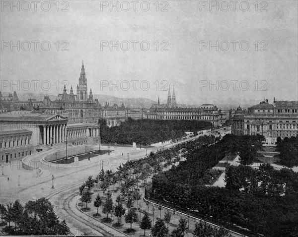 Franzring boulard, now ringstrasse, vienna