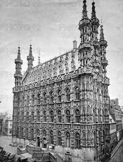 Town hall in leuven, leuven, flemish brabant
