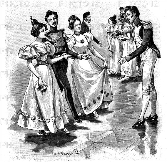 The old german quadrille dance