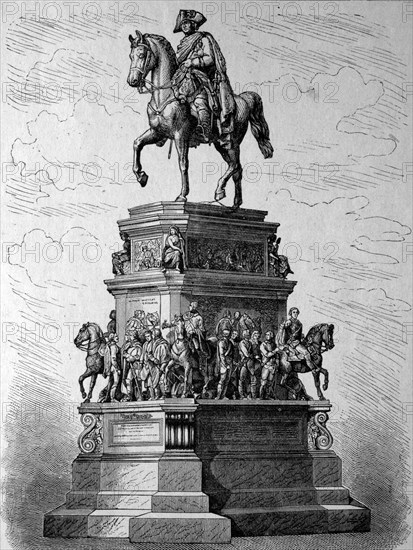Monument of frederick the great in berlin