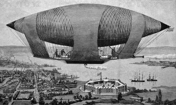 Steerable war balloon