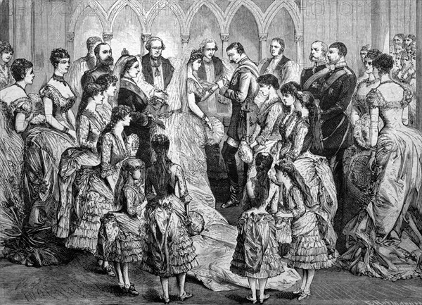 Wedding, 1885, of princess beatrice of england