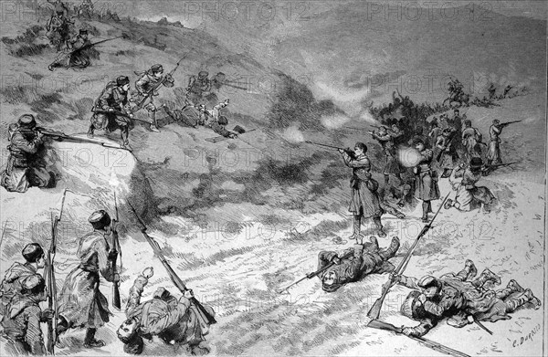 Battle between serbian and bulgarian