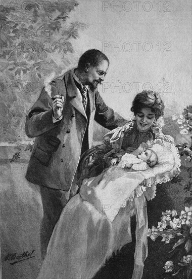 Young family with a child