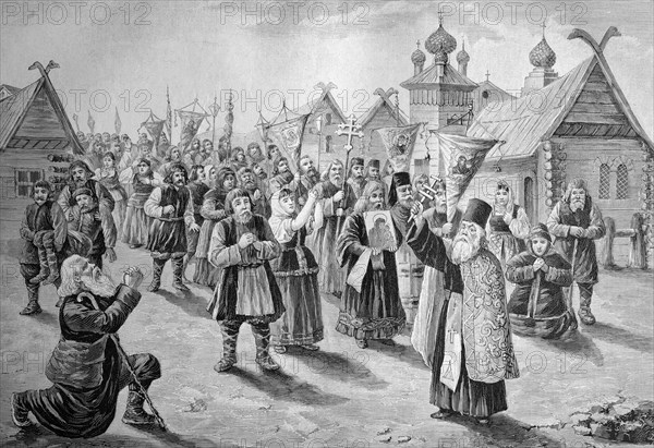 Cholera procession in russia