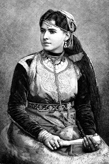 Portrait of an algerian jewess