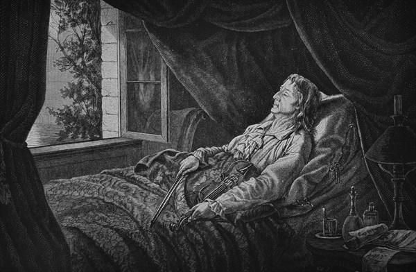 Paganini on his deathbed