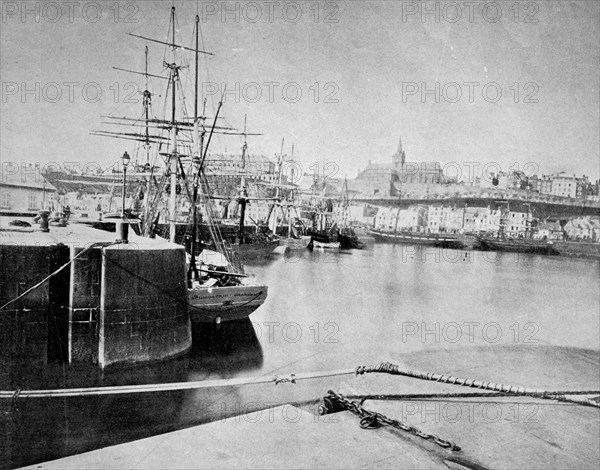 Harbour of granville, france