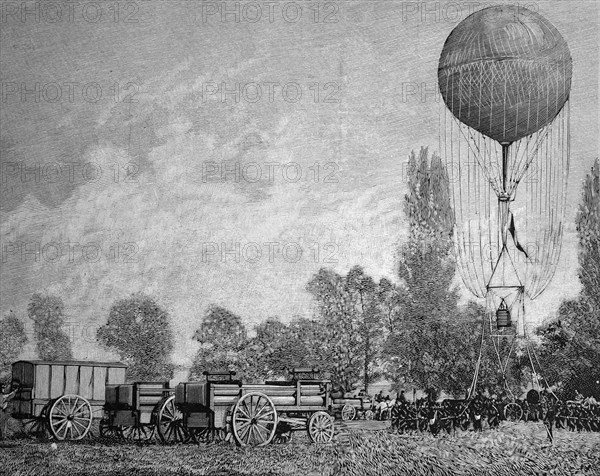 Use of a captive balloon