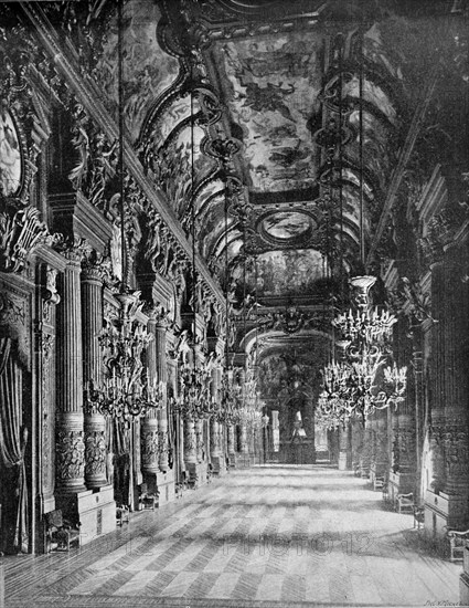 Foyer of the paris opera, paris