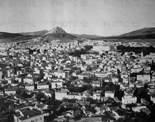 Athens, seen from the acropolis, greece