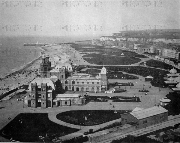 Beach and casino in dieppe