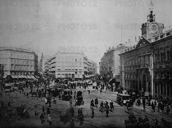 Puerta del sol square, madrid