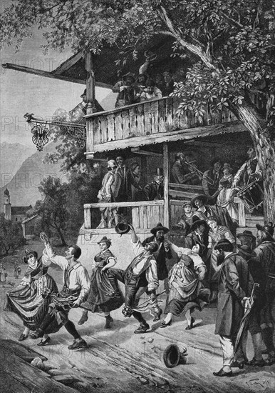 Begin of the wedding dance