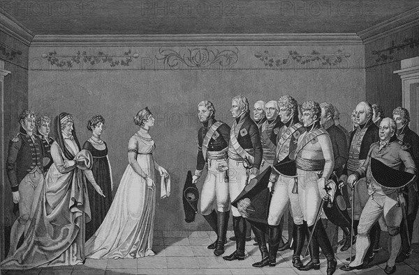 Queen luise with the emperor alexander i