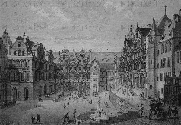 Courtyard of heidelberg castle