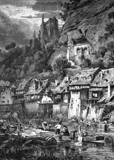 Oberstein on the nahe river