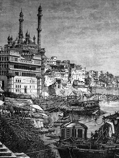 City of benares on the ganges river