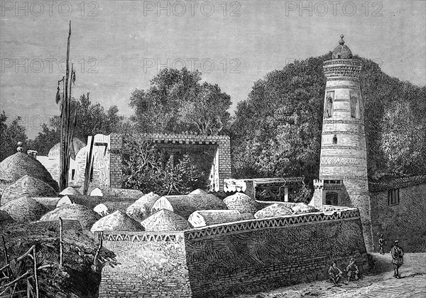 Islamic cemetery in khiva