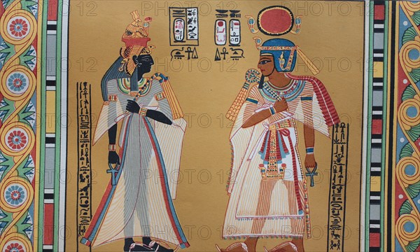 I. king amenhotep and wife