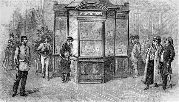 Library kiosk in france
