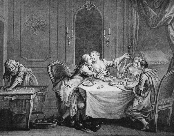 Gallant supper in a petite maison