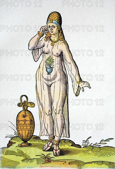 Woman in a bathing costume