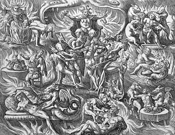 The agonies and horrors of hell,
