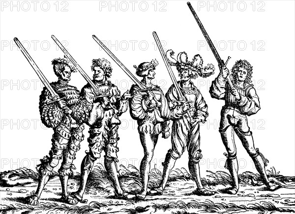 Mercenaries wearing hosenlatzmode
