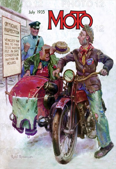 Two Freespirits on a Motorcycle 1935