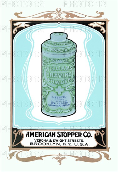 Williams Shaving Powder 1900