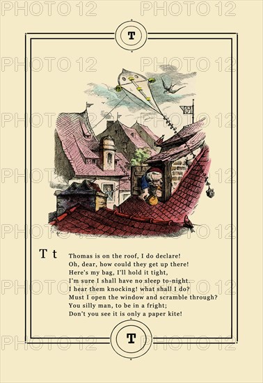 Little Lily's Alphabet: Thomas is on the Roof 1880