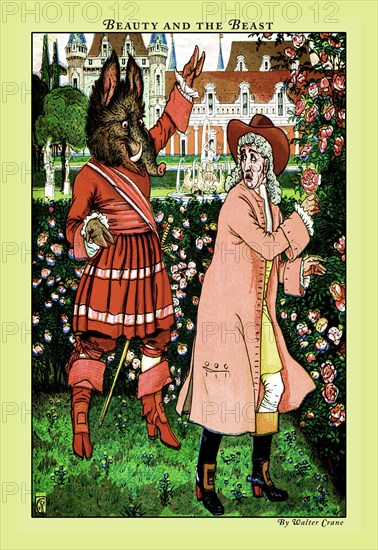 Beauty and the Beast - The Beast in Red 1900