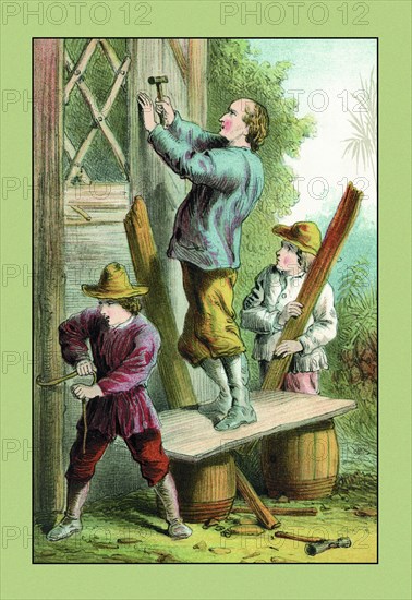 Swiss Family Robinson: Repairing a Falcon's Nest 1873