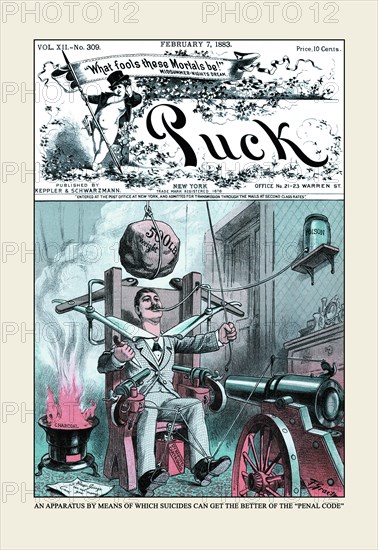 Puck Magazine: An Apparatus 1883